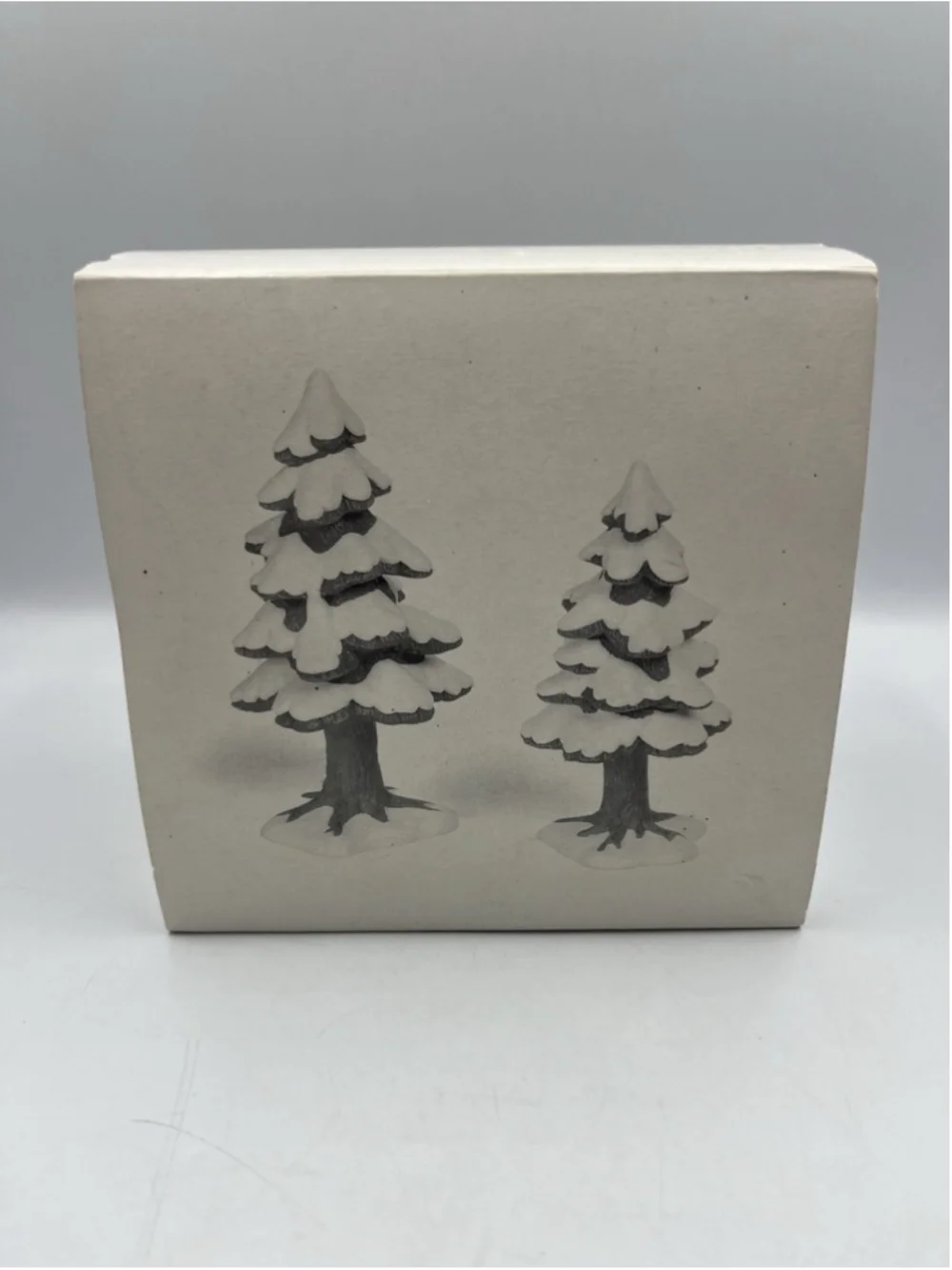 DEPT 56 5251-5 Village Accessories small porcelain pines 2pc see all ,COLLECT